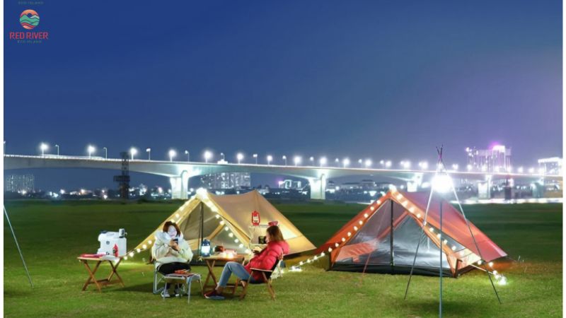 Dịch vụ thuê lều camping tại Đảo Sông Hồng có gì khác biệt?